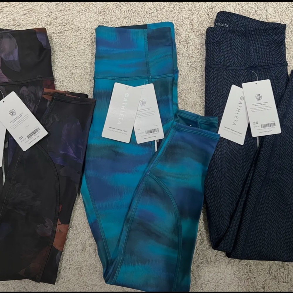 Athleta Rainier leggings (xs and s)